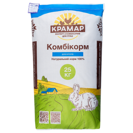 Комбікорм для молодняка кролів КК 94-1 (до 150 днів)